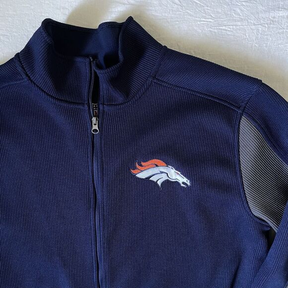 G-III Apparel Group NFL Denver Broncos Men's Blue Gray Full Zip Jacket Size XL - Picture 2 of 9
